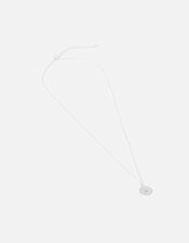 Sterling Silver Eye Pendant Necklace, , large