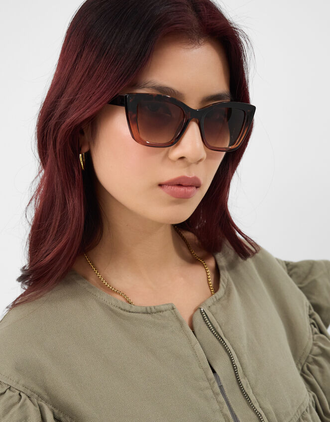 Tort Cat Eye Sunglasses, , large