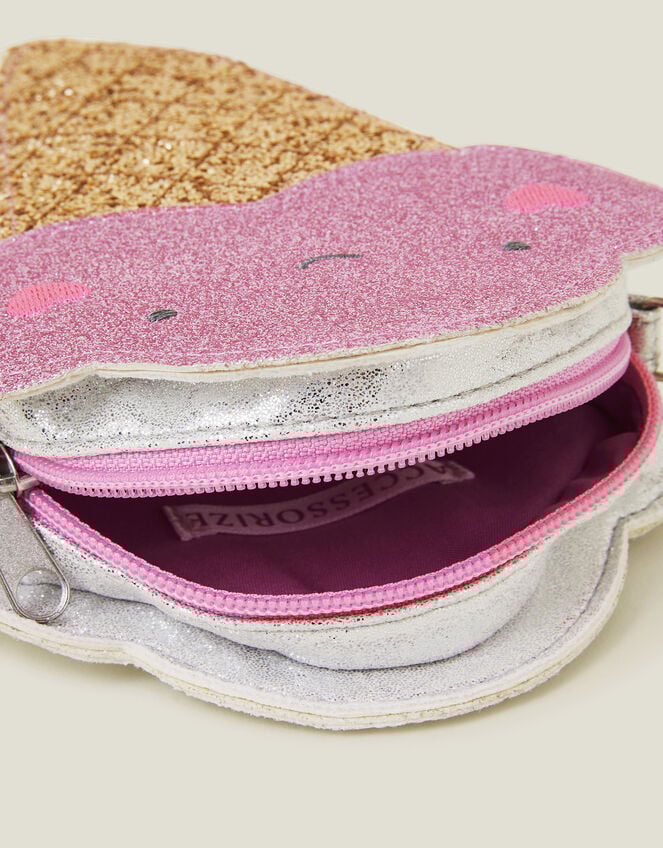 Girls Glitter Ice Cream Bag, , large