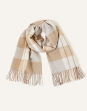 Check Blanket Scarf, , large