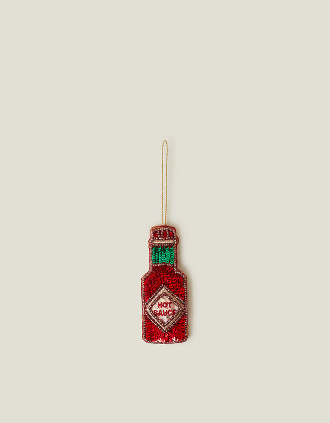Embellished Hot Sauce Christmas Tree Decoration, , large
