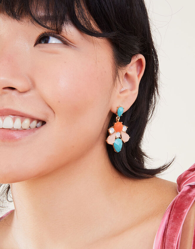 Eclectic Gem Short Drop Earrings, , large