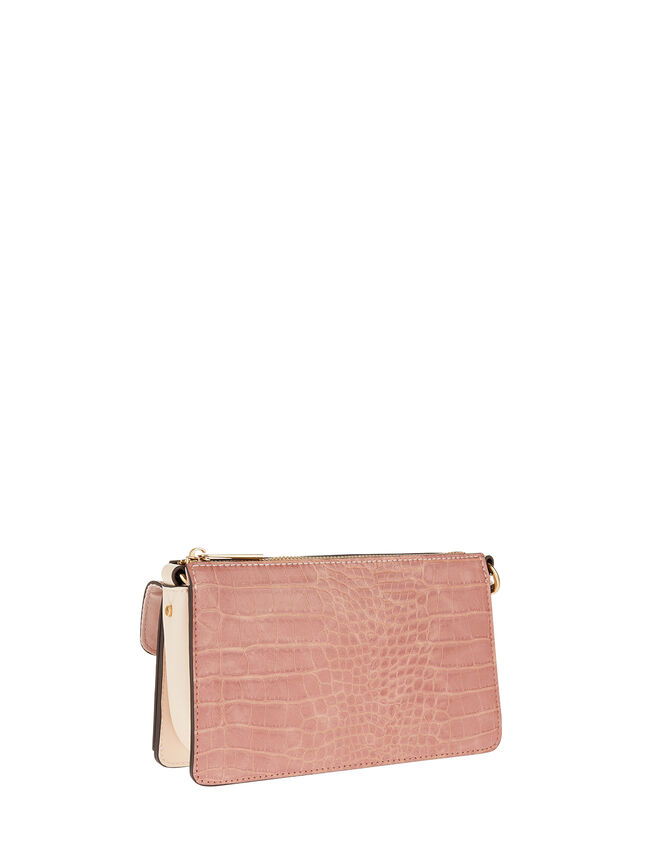 Melody Colour-Block Cross-Body Bag, Pink (PINK), large