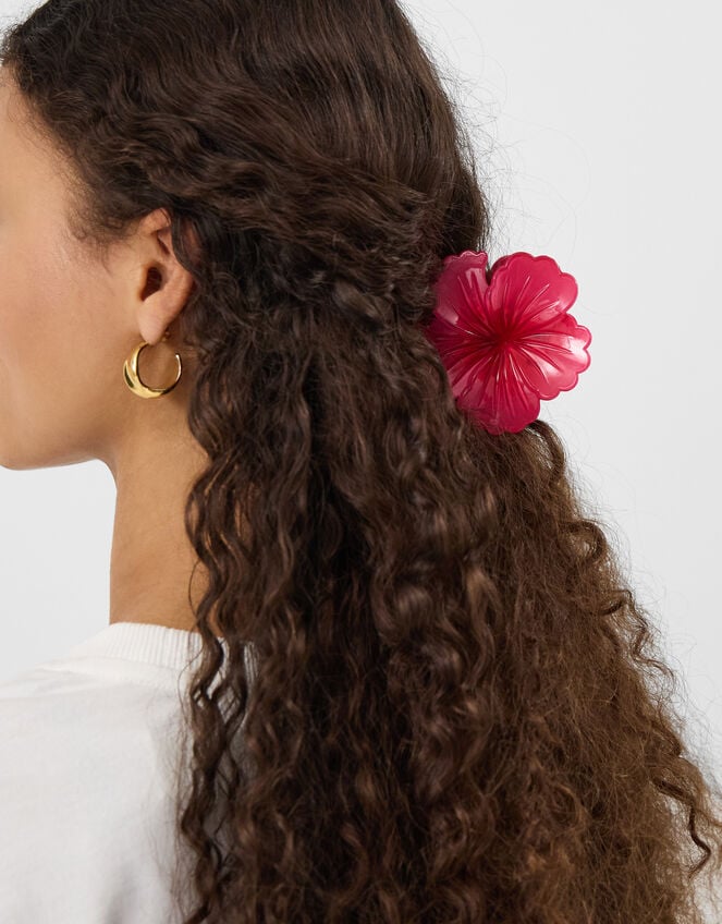 3-Pack Hibiscus Flower Claw Clips, , large