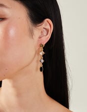 Gemstone Drop Earrings, , large