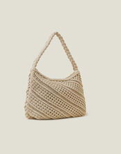 Macrame Shoulder Bag, , large