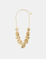 Textured Shape Collar Necklace, , large