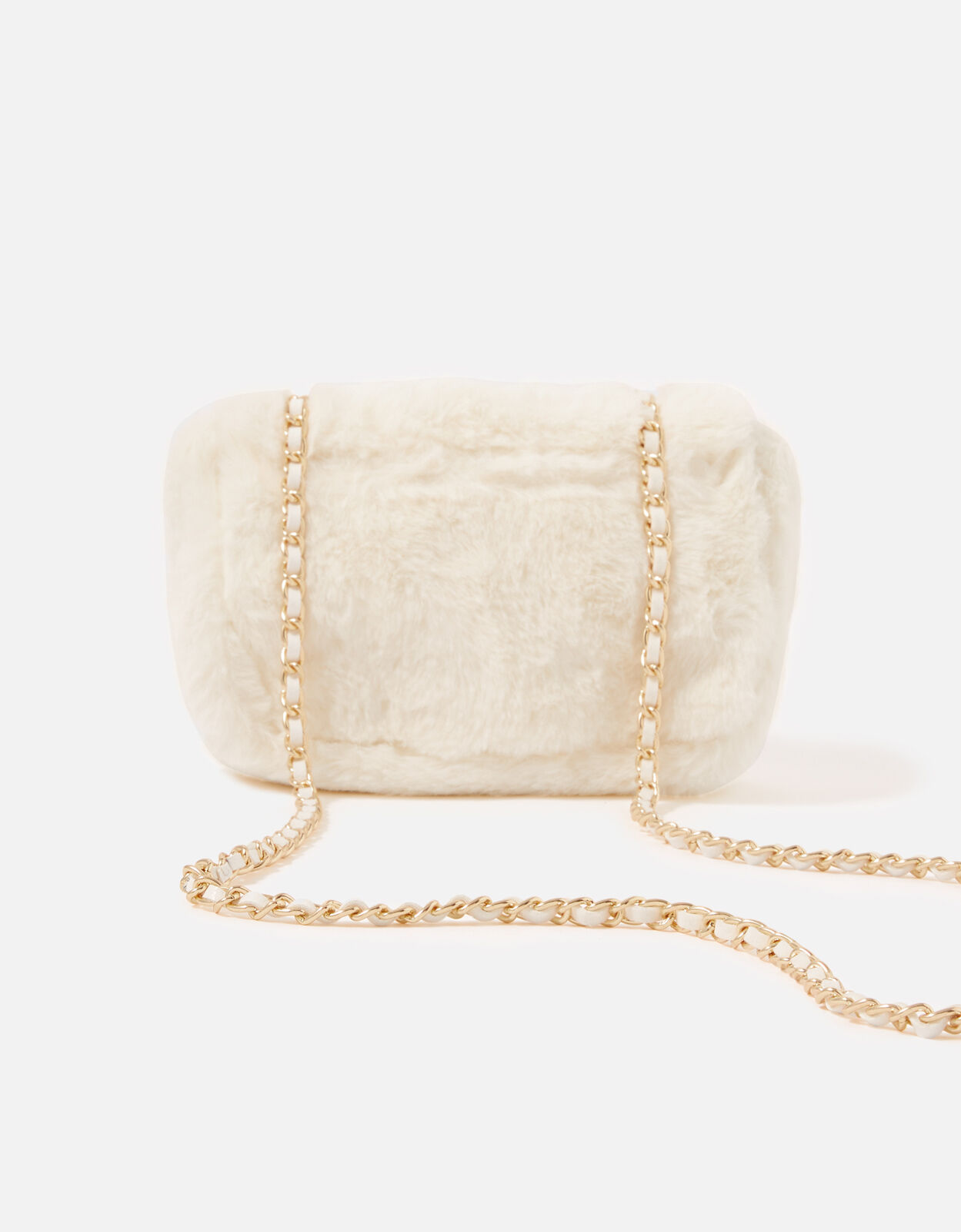 Billie Mini Faux Fur Cross Body Bag Cream