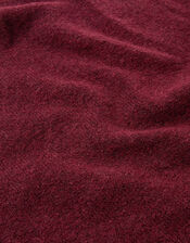 Plain Knitted Triangle Scarf, , large