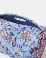 Floral Quilted Make Up Bag, , large