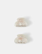 2-Pack Mini Pearlescent Resin Claw Clips, , large