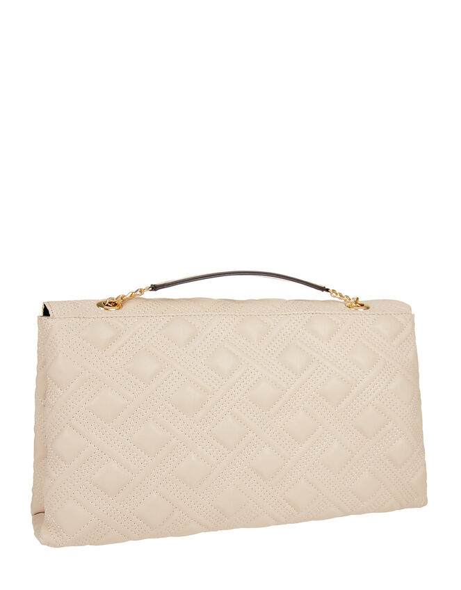 Ayda Oversized Quilted Shoulder Bag, Cream (CREAM), large