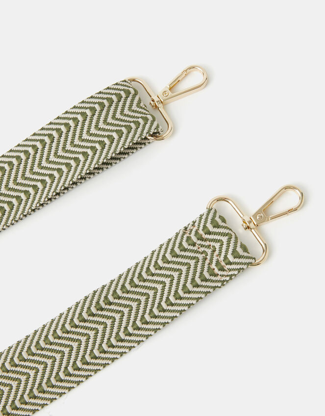 Small Chevron Webbing Bag Strap, , large