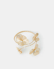 Filigree Flower Arm Cuff, Gold (GOLD), large