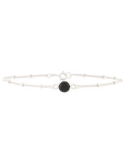 Sterling Silver Slim Bobble Chain Bracelet, , large