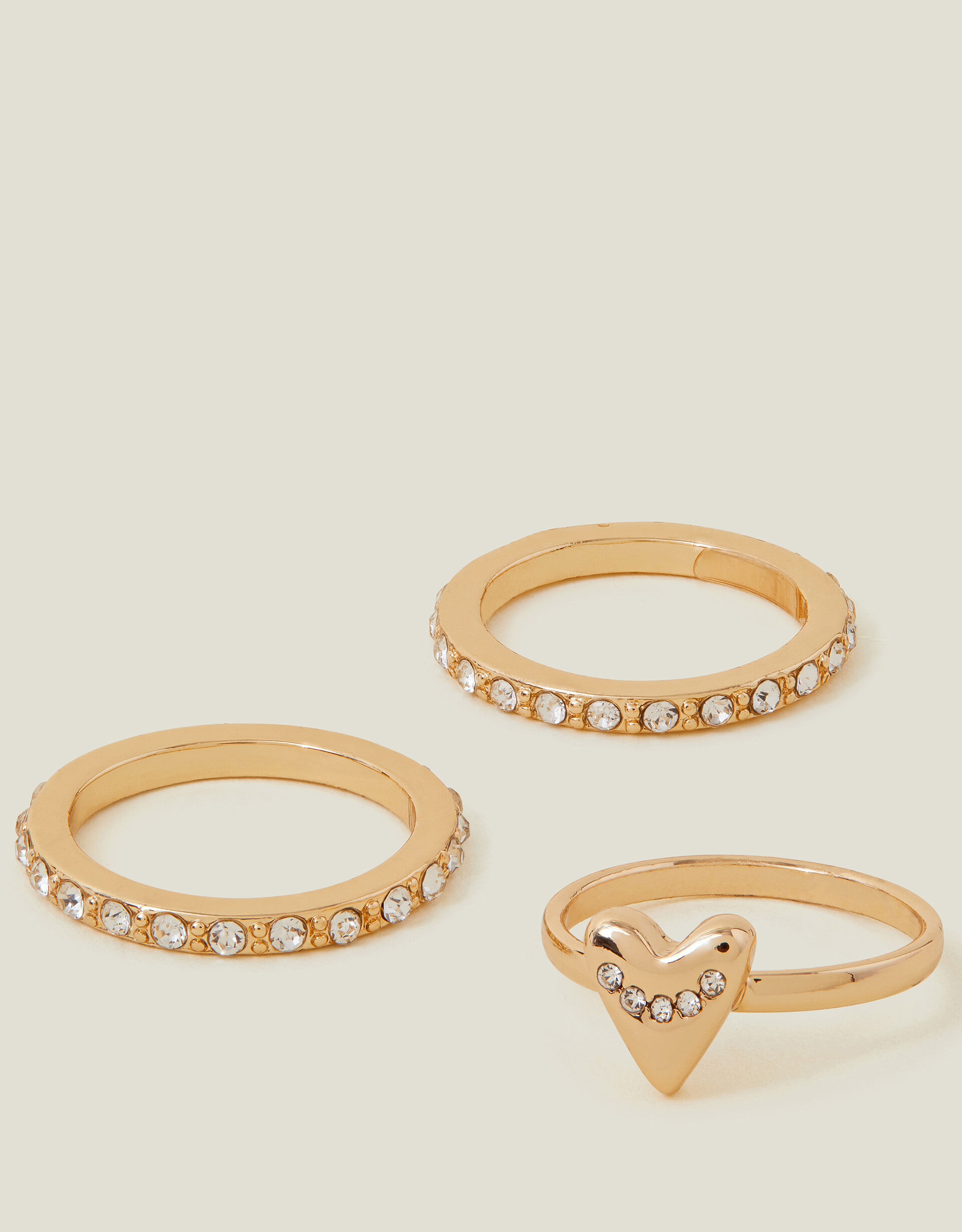 Accessorize gold rings on sale