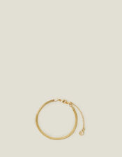 14ct Gold-Plated Omega Chain Bracelet, , large