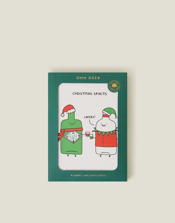 Ohh Deer 9-Pack Christmas Spirits Cards, , large