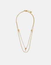14ct Gold-Plated Sun Pearl Layered Necklace, , large