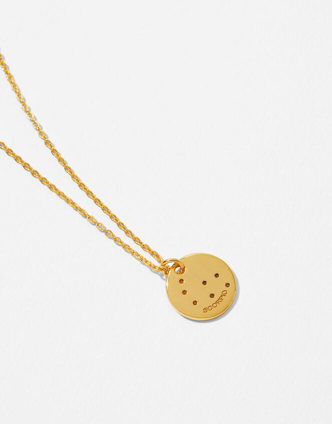 Gold Vermeil Constellation Necklace – Scorpio, , large