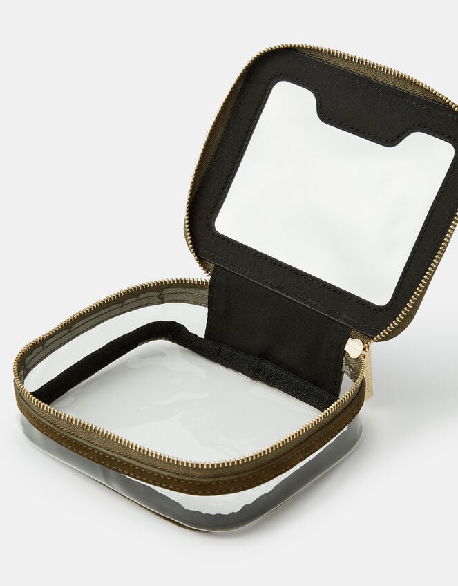 Square Clear Make-Up Bag, , large
