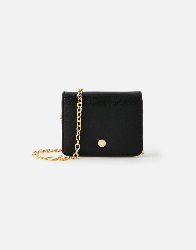 Cali Colourblock Chain Cardholder, Black (BLACK), large