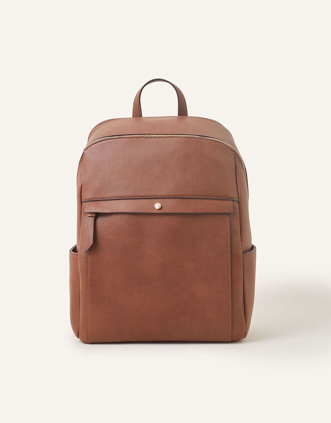 Classic Zip Around Backpack Tan Backpacks Accessorize UK