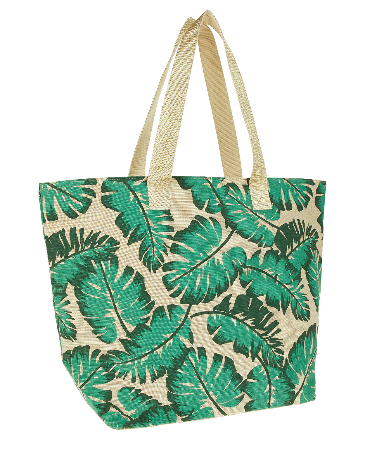 Palm print beach clearance bag