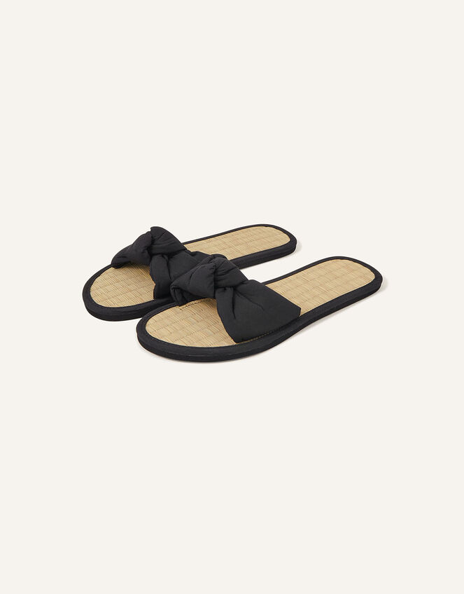 Knot Seagrass Sliders, Black (BLACK), large