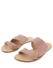 Moscow Suede Sliders, Pink (PINK), large