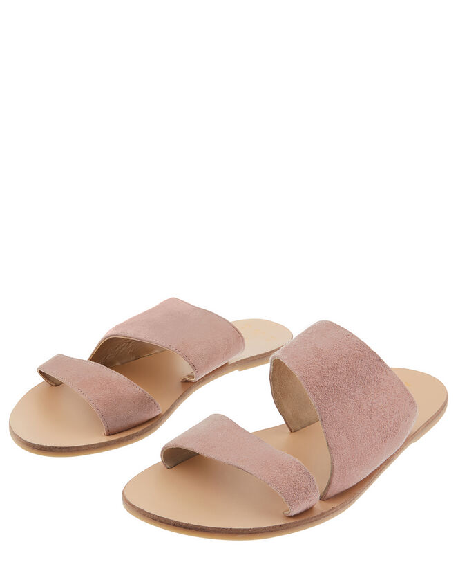 Moscow Suede Sliders, Pink (PINK), large
