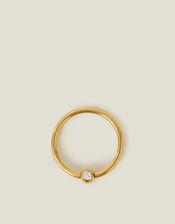 14ct Gold-Plated Surgical Steel Belly Ring, , large