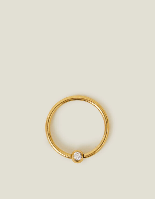 14ct Gold-Plated Surgical Steel Belly Ring, , large