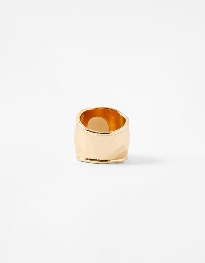 Chunky Hammered Pearl Ring, Cream (PEARL), large
