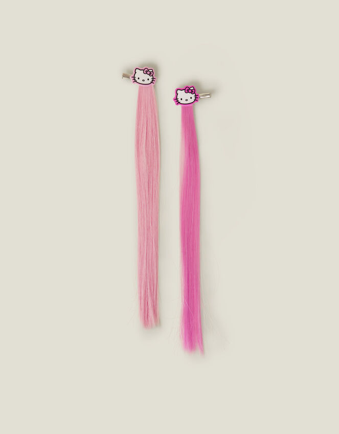 2-Pack Girls Hello Kitty® Fake Hair Clips, , large