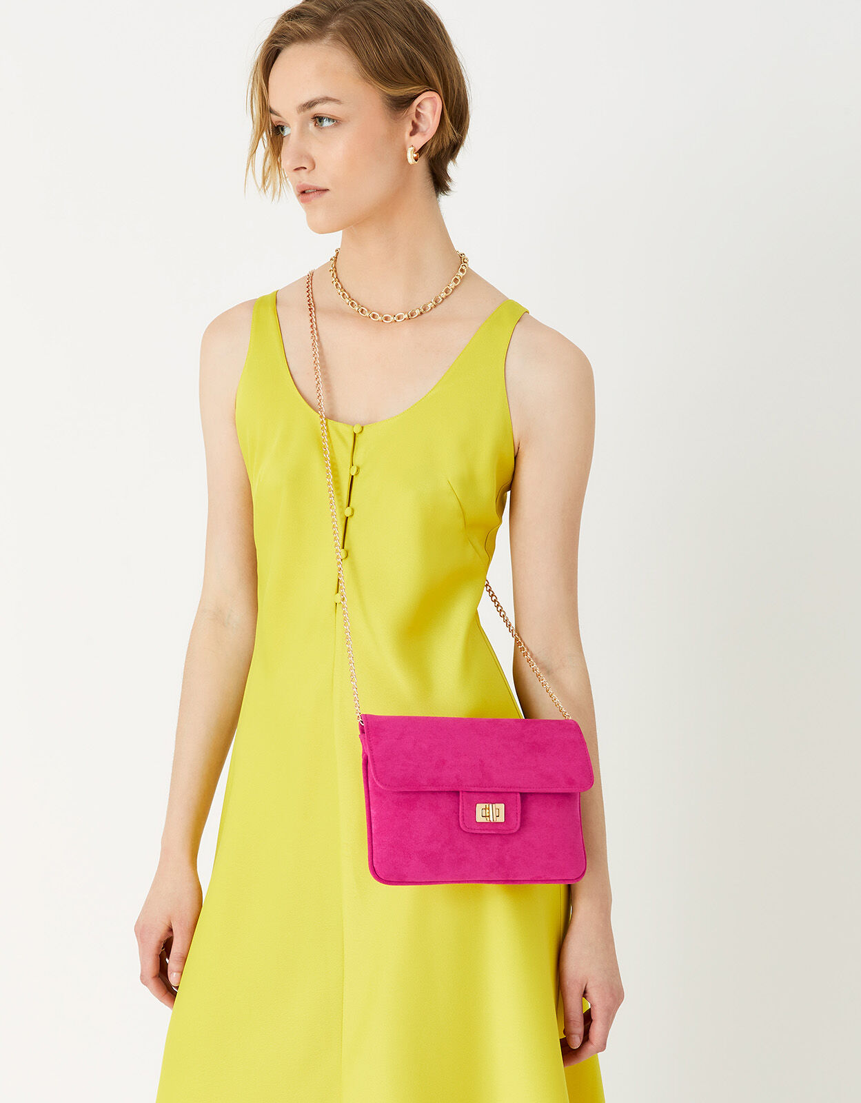 Bright pink clearance clutch bag uk