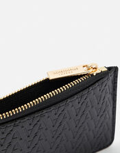 Logo Monogram Card Holder , Black (BLACK), large