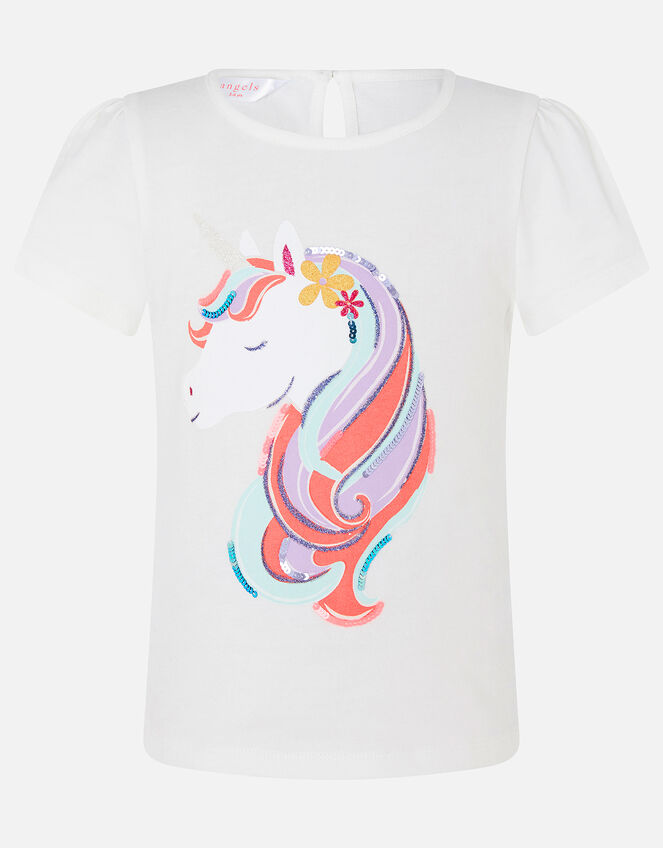 Girls Unicorn T-Shirt, Multi (BRIGHTS-MULTI), large