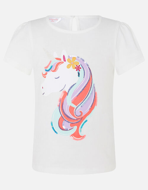 Girls Unicorn T-Shirt, Multi (BRIGHTS-MULTI), large