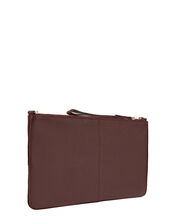 Carmela Leather Cross Body Bag, Red (BURGUNDY), large
