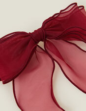 Organza Bow Hair Clip, , large