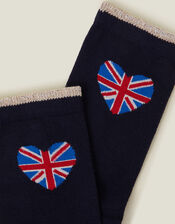 Union Jacket Heart Socks, , large