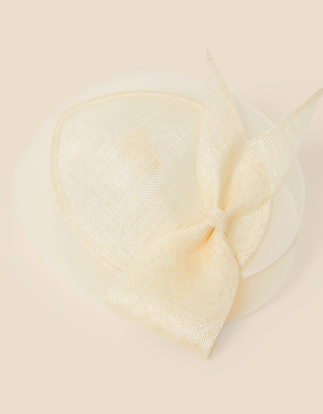 Bow Sin Disc Fascinator, Ivory (IVORY), large