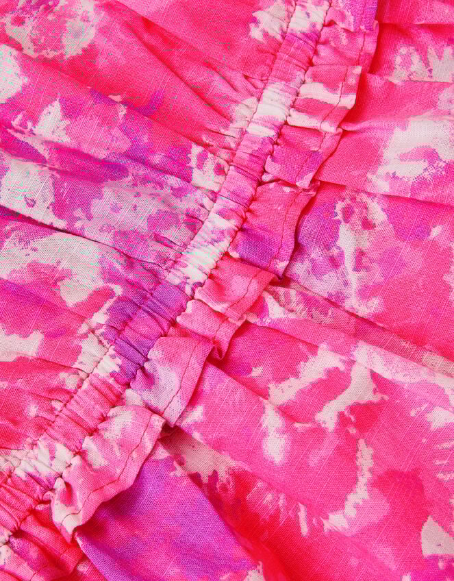 Girls Tie Dye Strappy Playsuit, Multi (BRIGHTS MULTI), large