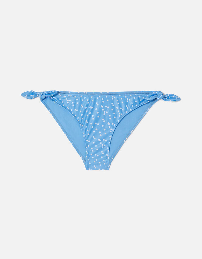 Spot Tie Side Bikini Bottoms, Blue (BLUE), large