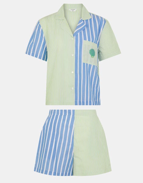 Shell Stripe Short Pyjamas Set, Multi (MULTI), large
