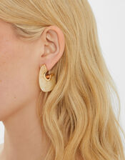 Chunky Resin Hoop Earrings, , large
