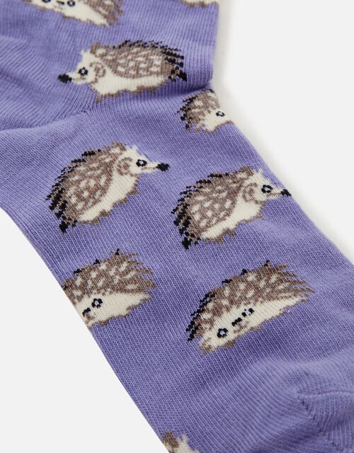 Hedgehog Socks , Purple (LILAC), large