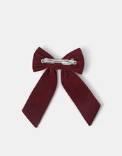 Velvet Bow Hair Clip, , large
