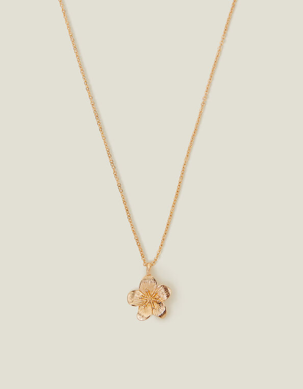 Flower Pendant Necklace, , large
